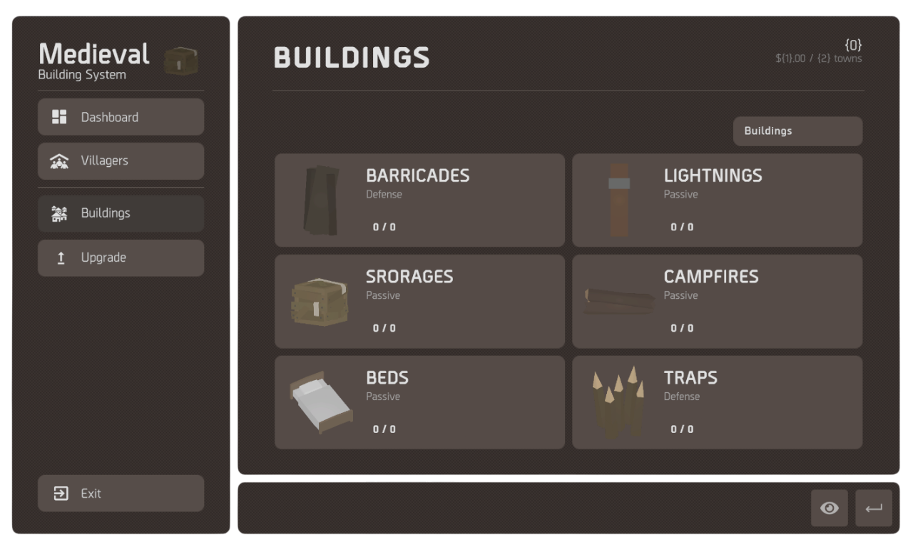 Town Manager UI & Plugin