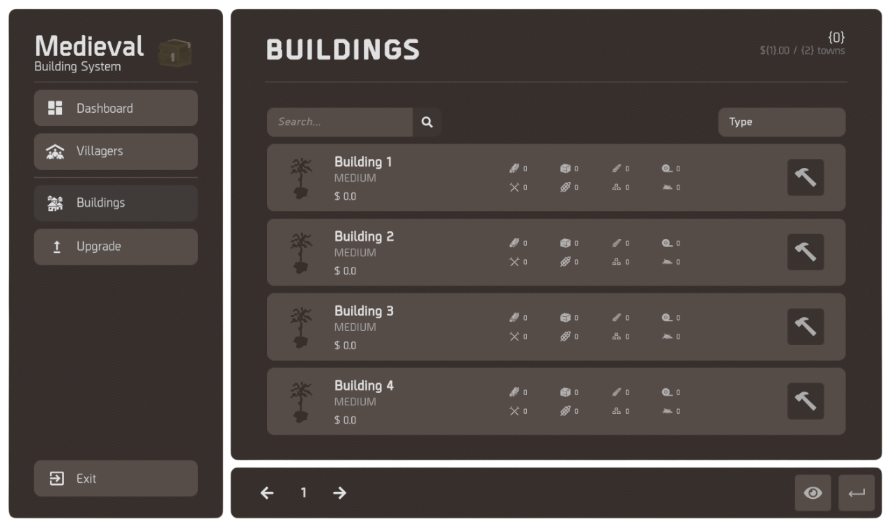 Town Manager UI & Plugin